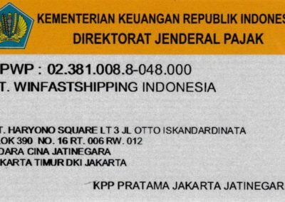 NPWP Winfast