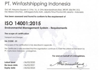 Sertifikat ISO 14001