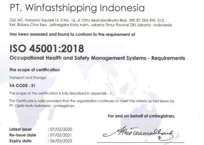 Sertifikat ISO 45001